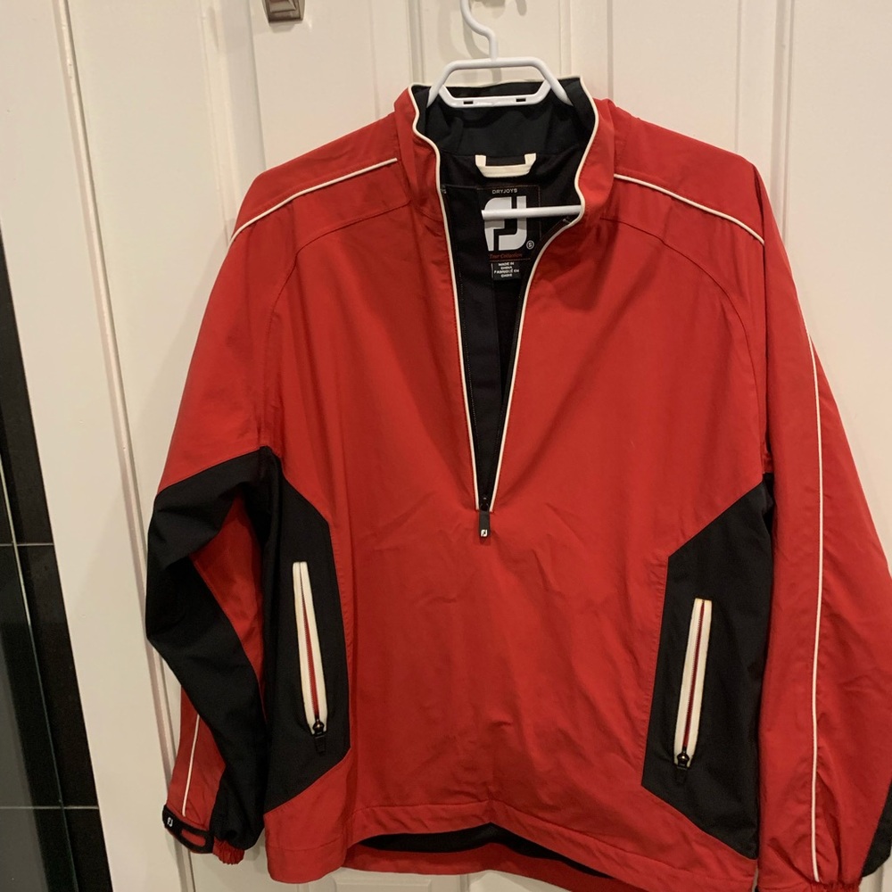 Mens Used Footjoy Golf 1/4 Zip Pullover Jacket